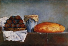 Henri Horace Roland Delaporte, Nature morte aux fruits avec un pain.jpg