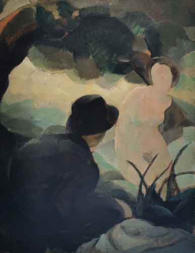 robert giron,exposition,auderghem,centre d'art du rouge-cloître,peintre belge,peinture,dessin,delvaux,art moderne,culture